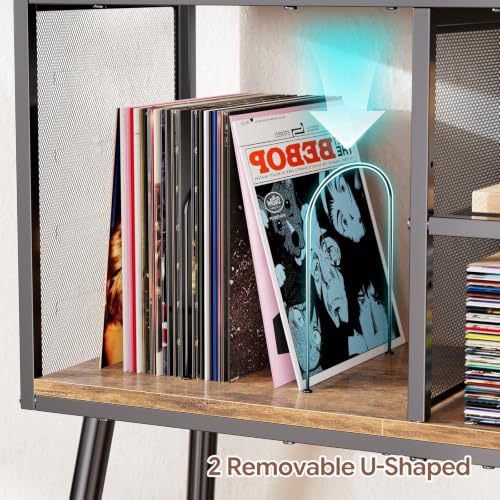 Record Player Stand, Large Vinyl Storage Holder, view 7