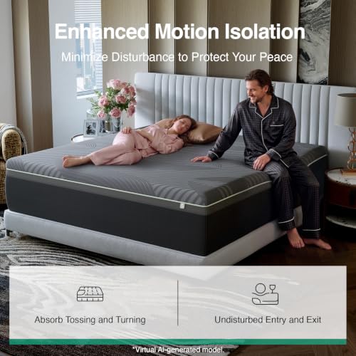King Size Mattress 12 Inch, Gel Memory Foam Mattress King, view 7