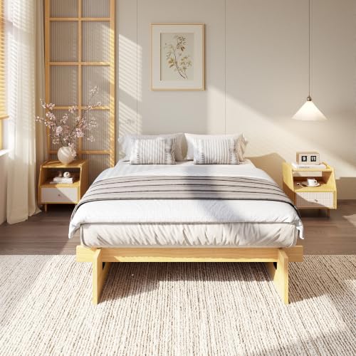 Full Size Wood Platform Bed Frame - Easy Assembly in Minutes, view 8