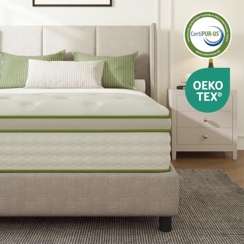Full Size Mattress 14 Inch Hybrid Memory Foam Mattress in a Box, view 8