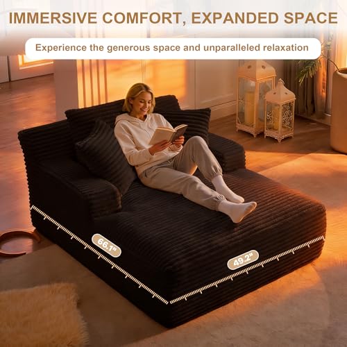 Oversized Chaise Lounge Chair Indoor, view 7