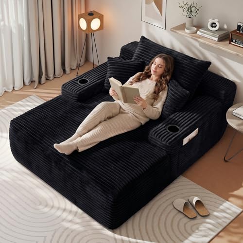 65" Oversized Boneless Chaise Lounge Chair Indoor, view 2