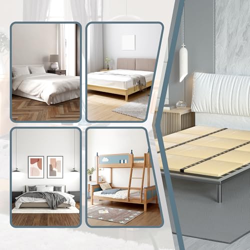 Heavy Duty Bed Panels Foldable Box Spring,Bed Support Slats,Twin Bed Board Under Mattress Support(57'x 80' Queen Size)