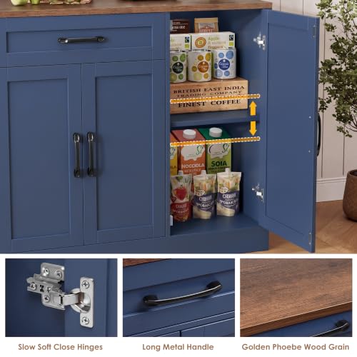 71” Large Buffet Cabinet with Storage, Sideboard Cabinet, view 8