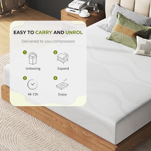 King Size 14 Inch Memory Foam Mattress with Cooling Gel, view 8