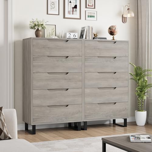 5 Dresser for Bedroom, 50.5" Vertical Dresser Drawer with Storage, view 8