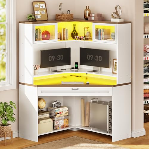 31.5" Corner Desk with Drawers, view 2