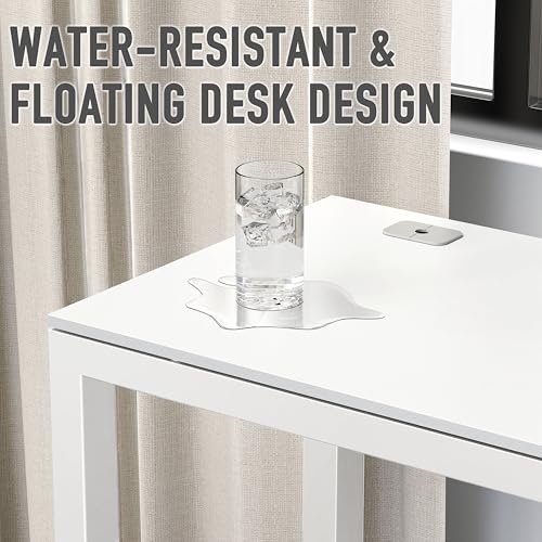 48-Inch Commercial-Grade Office Computer Desk, White