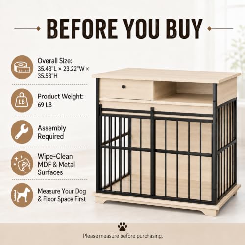 Dog Crate Furniture, Wooden Dog Kennel Furniture, view 8