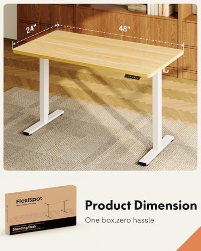 FLEXISPOT EN1 One-Piece Standing Desk, Electric Adjustable with 4 Memory Presets, view 7