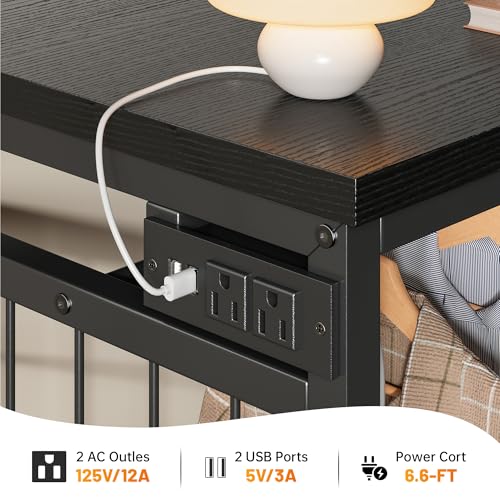 49.2" W Dresser with Hanging Rack & 6 Drawers, Grid Panel & 4 Hooks, view 7