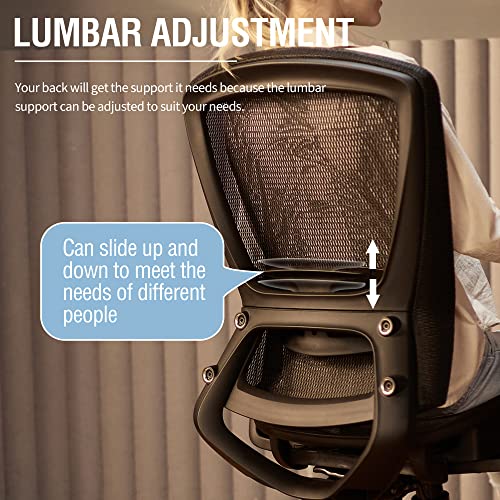 Ergonomic Mesh Office Chair, Comfy Computer Desk Chair, view 8
