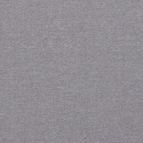 Upholstered Twin Size Headboard with Nailtrim in Light Gray Fabric