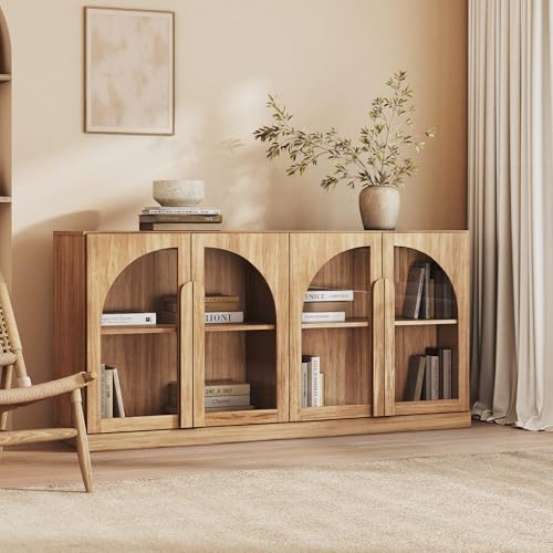 Bijou 64" Arched Glass Door Sideboard, view 2