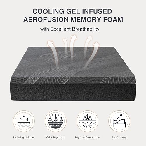 King Size Mattress 12 Inch Gel Memory Foam Medium, view 7