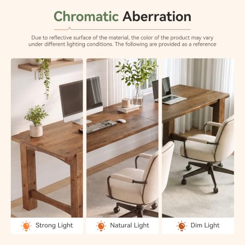 Solid Wood 2 Person Desk, 79" Extra Long Computer Desk, view 7