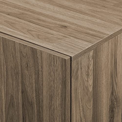 Liss Contemporary 4-Door Minimalist Sideboard 70 Inch Slate Grey
