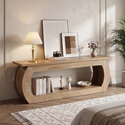 TV Stand for 65 Inch, Wooden Entertainment Center with Storage, view 7