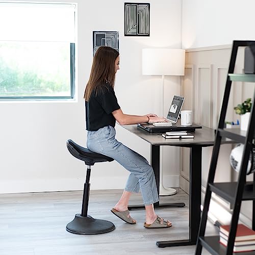 VIVO Black 26 in Single Top Standing Desk Converter, DESK-V001J, view 7