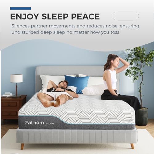 FATHOM Medium King Mattress 12 Inch Memory Foam Mattress King Size Bed in a Box, view 7