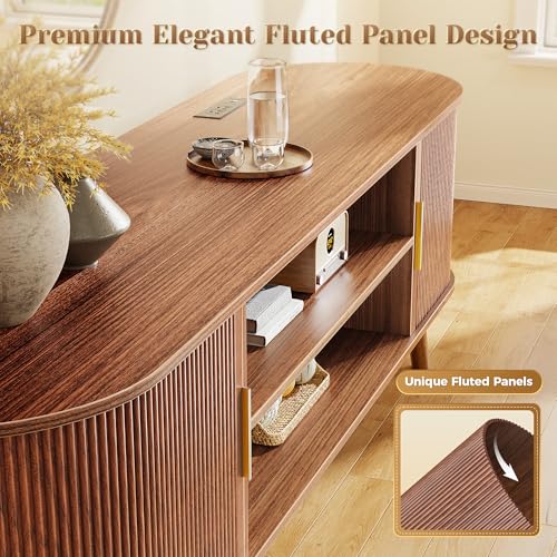 63 Inch Fluted TV Stand for TVs up to 55, 65 Inch, view 8