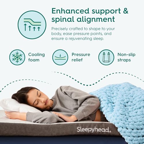 Twin XL Mattress Topper 2 Inch for College Dorm, Cooling Gel Memory Foam, view 5