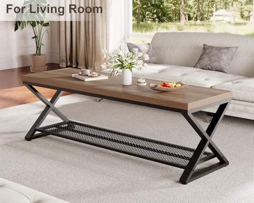 Entryway Bench, Indoor Shoe Bench with Storage and Seating, Wood Metal Storage Bench for Bedroom Living Room, Farmhouse Shoe Rack Bench for Sitting in Hallway Foyer Entrance, Rustic Oak, 47 inch