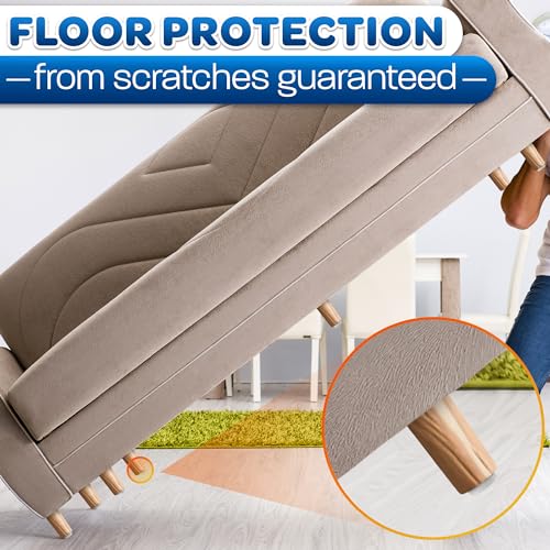 Nail in Furniture Glides, 100 Pcs, 0.6" x 0.7", Nylon for Hardwood Floors | Plastic Furniture Feet, Steel Nail Hold Stays Put, Glides Smoothly, Reduces Noise & Scratches, for Chairs & Tables