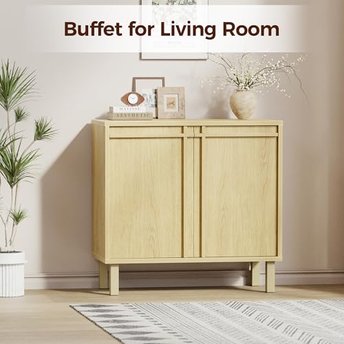 Sideboard Buffet Cabinet with Storage, Small Entryway Credenza, view 8