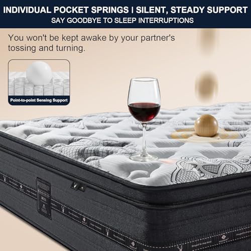 Full Mattress 12 inch, Hybrid Full Size Mattress in a Box, view 7