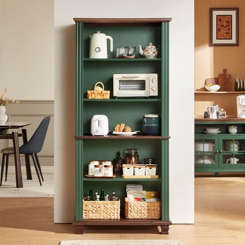 70" Tall Green Bookshelf, view 7