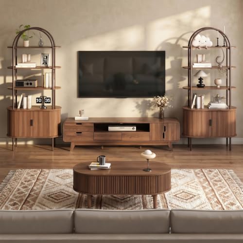 75" TV Stand, Mid Century Modern TV Stand for 85 Inch TV, view 8