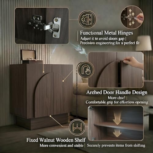 Buffet Cabinets with Storage Set of 3, view 7