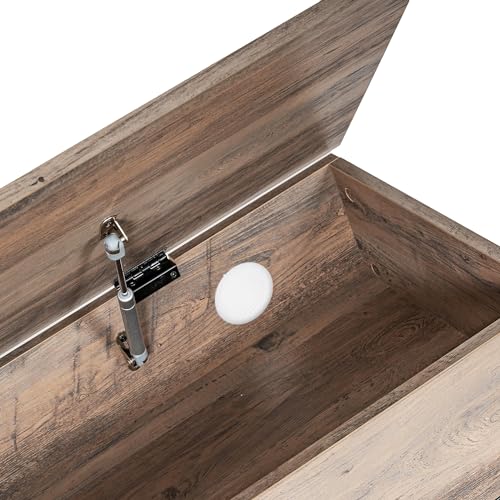 Wyatt Farmhouse Entryway Storage Bench with Lower Shelf Perfect for Entryway, Mudroom, or Bedroom, Gray