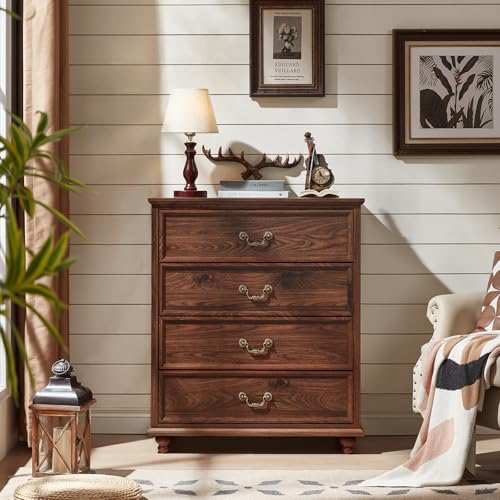 Farmhouse 4 Drawer Dresser for Bedroom, view 8