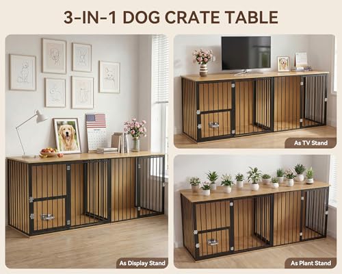 80.7" Double Dog Crate Furniture, view 8
