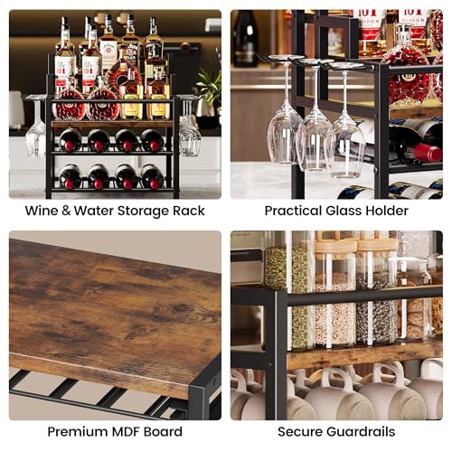 5-Tier Liquor Bottle Display Shelf, Holds up to 20 Bottles, view 8