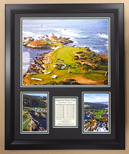 PGA Cypress Point Golf Course Double Matted Photo Frame, 18" x 22"