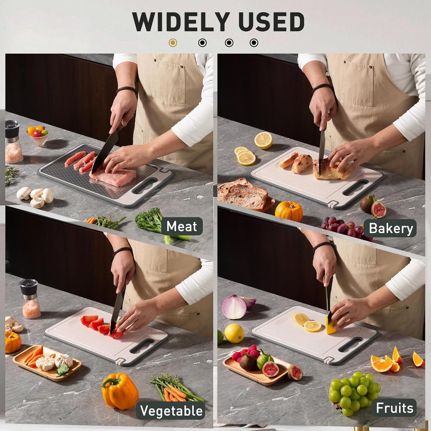 Stainless Steel Cutting Board with Handle Non-Toxic Chopping Large Big Small Metal Carving Kitchen Meat Butcher Block Not Titanium Wood Bamboo Glass Marble Stone Rubber Plastic Sink