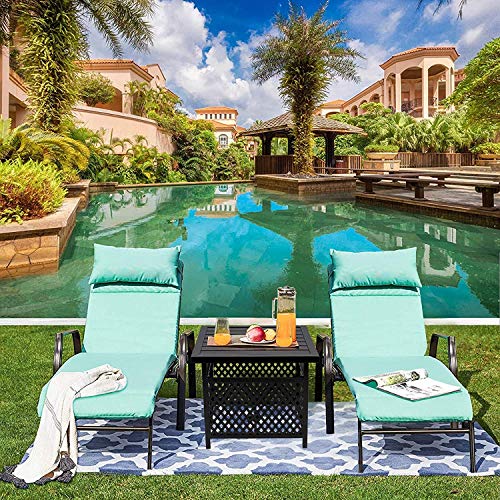 Outdoor Patio Bistro Coffee Table Side Table with 1.57" Umbrella Hole, Small Metal Square, for Garden, Pool, Deck, Black