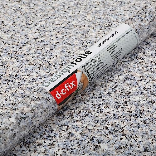 346-0180 Decorative Self-Adhesive Film, Grey Granite, 17" x 78" Roll