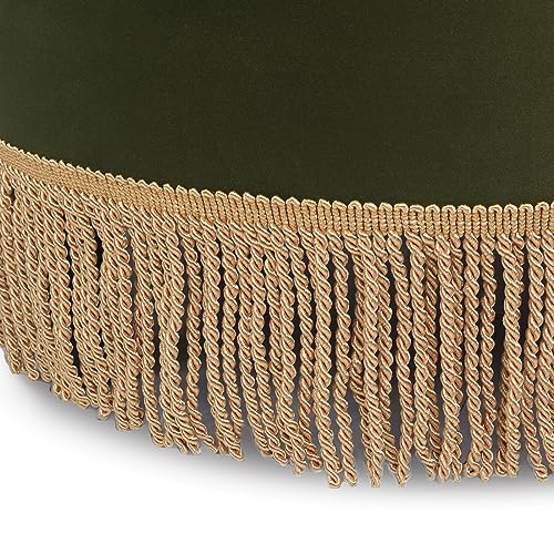 Jennifer Taylor Home Yolanda 24" Round Upholstered Accent Ottoman, Medium, view 8