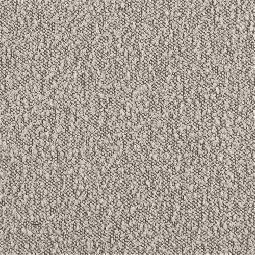 Furniture Modern Upholstered Chair in Gray Boucle Fabric with Gold Legs – Versatile Living Room & Dining Room Seating – Set of 2