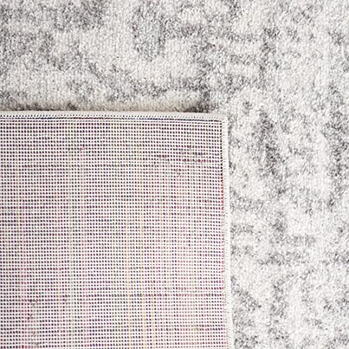 SAFAVIEH Madison Area Rug 6'7"x9'2", Silver & Ivory MAD603G, view 8