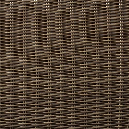 Bradenton All Weather Rattan Wicker Outdoor Sectional Coffee Table for Patio, Deck, Porch, Brown