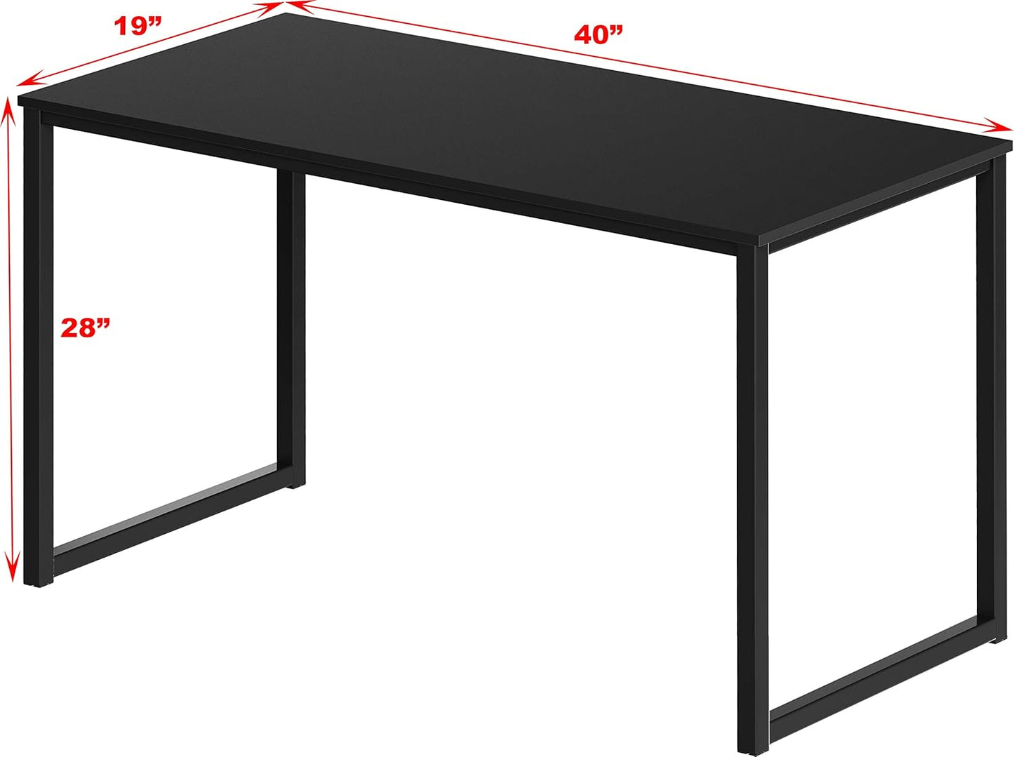 Mission 40-Inch Home Office Computer Desk, Black