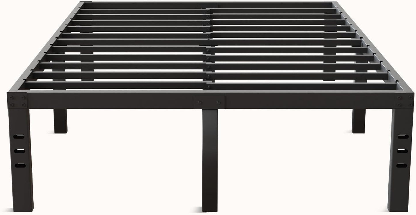 Queen Bed Frame, 14 Inch Metal Platform Bed Frame Queen Size with Storage Space under Bed, Heavy Duty Steel Slat Support, Easy Assembly, No Box Spring Needed