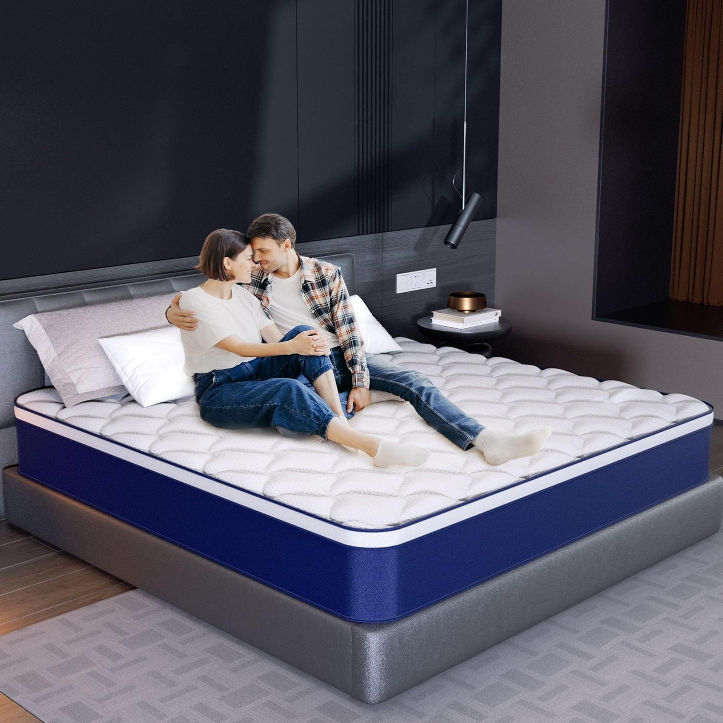 12 Inch Hybrid Queen Mattress in a Box - Gel Memory Foam & Pocket Springs for Back Pain Relief, Soft & Plush Fiberglass-Free Bed, Certipur-Us Certified, 60X80 Inches