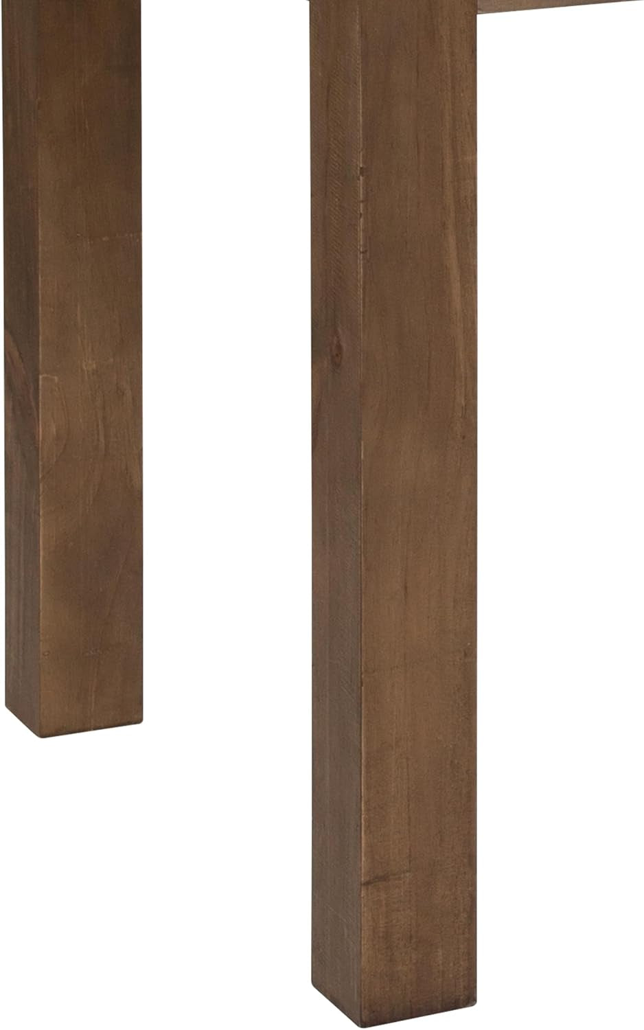 Jessamine 46" X 30" Rectangular Rustic Solid Pine Farm Dining Table, Antique Farmhouse Wooden Dining Table for Kitchens and Parties, Antique Rustic