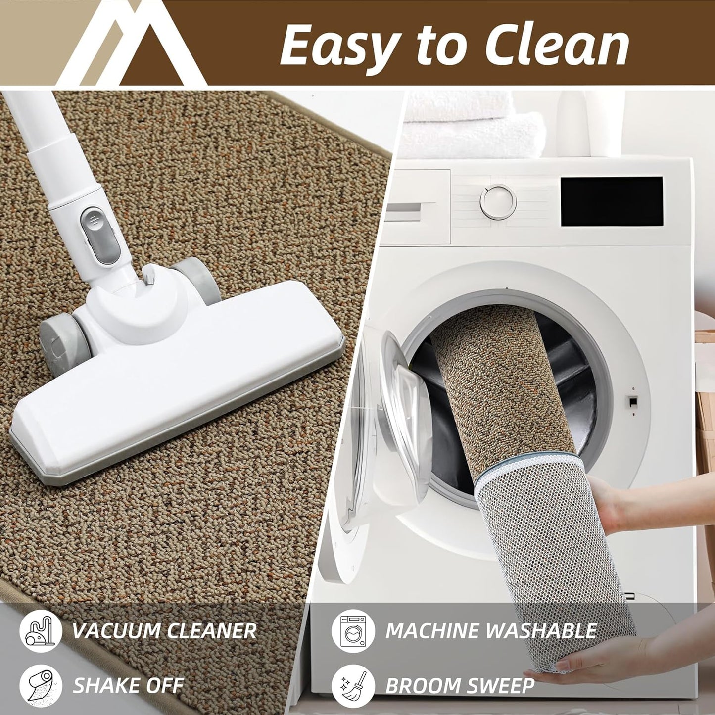 -Door-Mat 20" X 32" Non Slip Absorbent Entryway Rugs Dirt Trapper Doormats Washable Entrance Mats Low Pile Welcome Floor Mat for Front Back Door and Entry Mats,Taupe